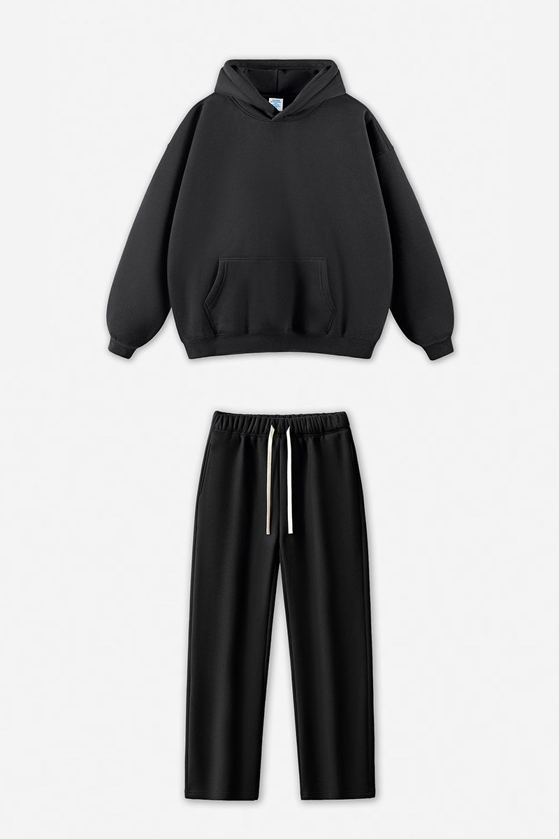 Unisex Fleece-Lined Oversized Hoodie and Pants