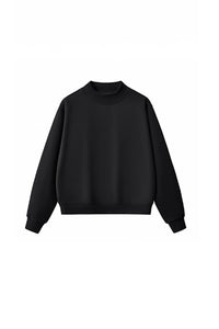 Unisex Cozy Fleece Mock Neck Sweatshirt