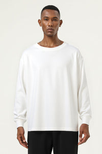 Men's Streetwear Cotton Loose Fitting Solid Pullover
