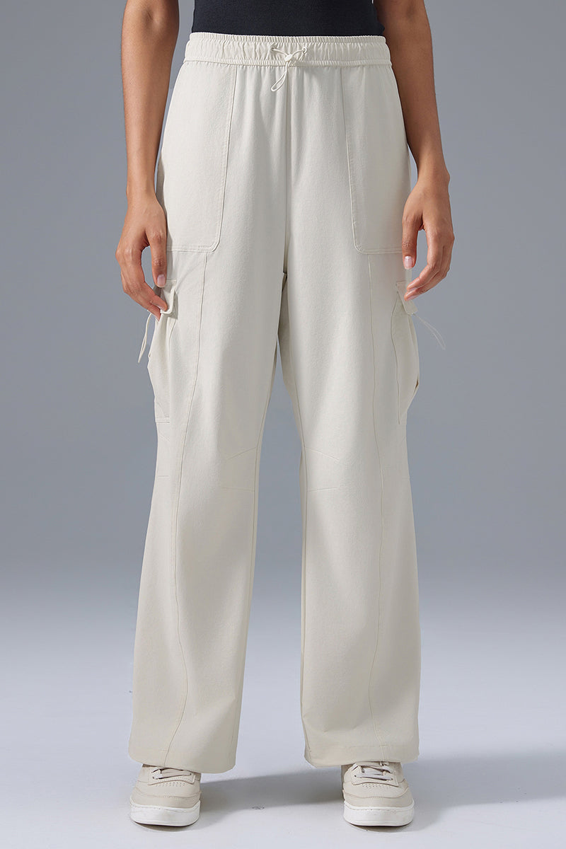 Women Relaxed-Fit Cargo Jogger Utility Workout Pants