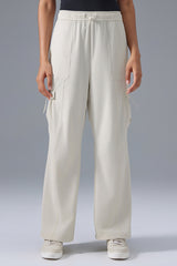 Women Relaxed-Fit Cargo Jogger Utility Workout Pants
