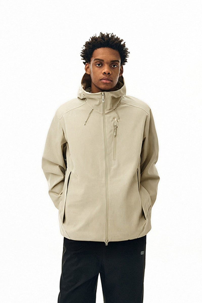 Men Seamless Hooded Urban Jacket