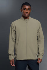 Men Outdoor Water-Resistant Fleece-Lined Stand Collar Jacket