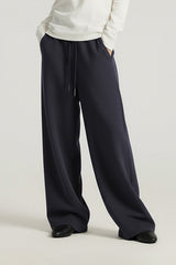 Women Relaxed Mid-Rise Wide-Leg Banana Pants - Lyocell Air Layer