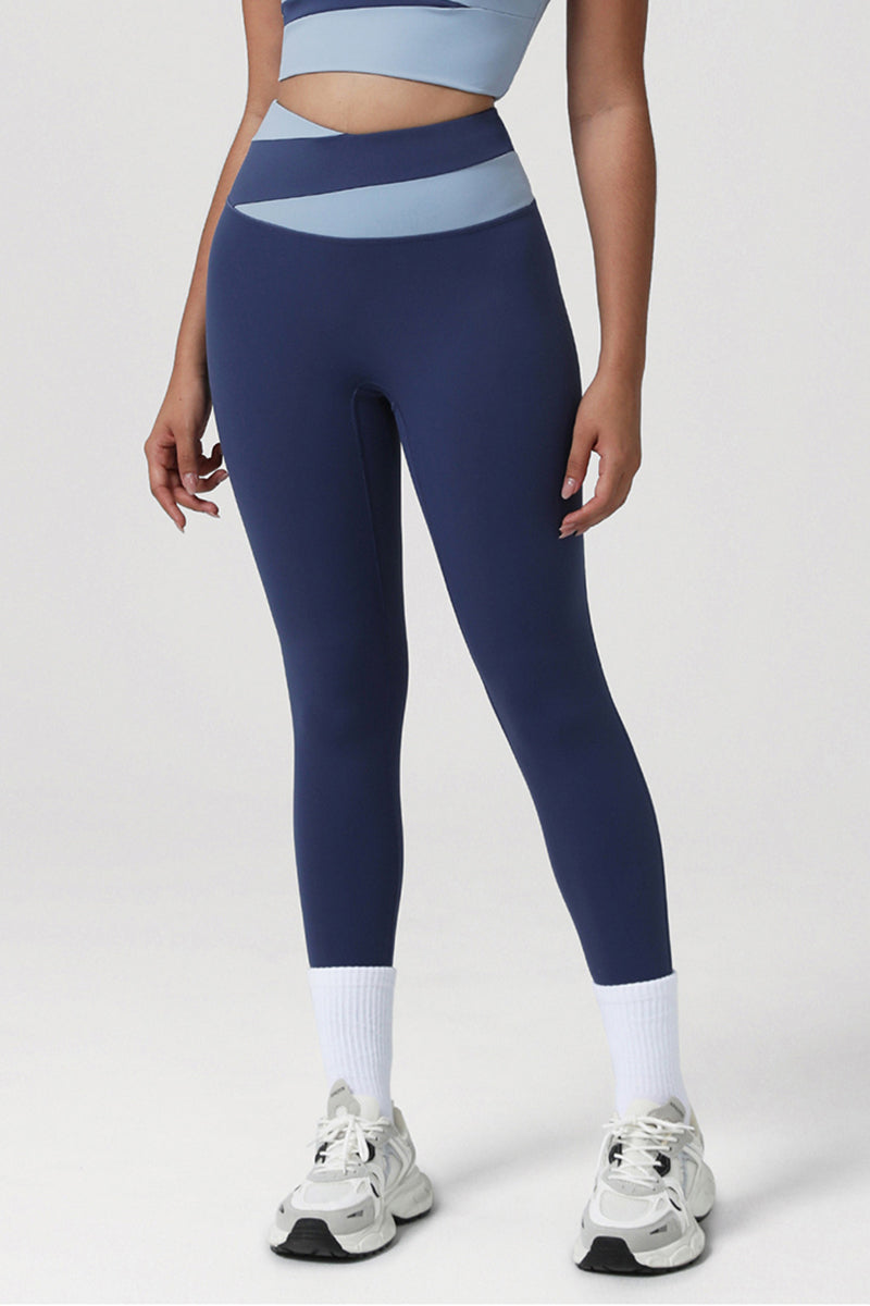 Women Color Block Sculpt Hi-Waist Leggings