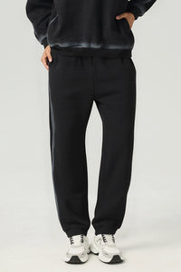 Unisex Retro Fleece Straight-Leg Sweatpants