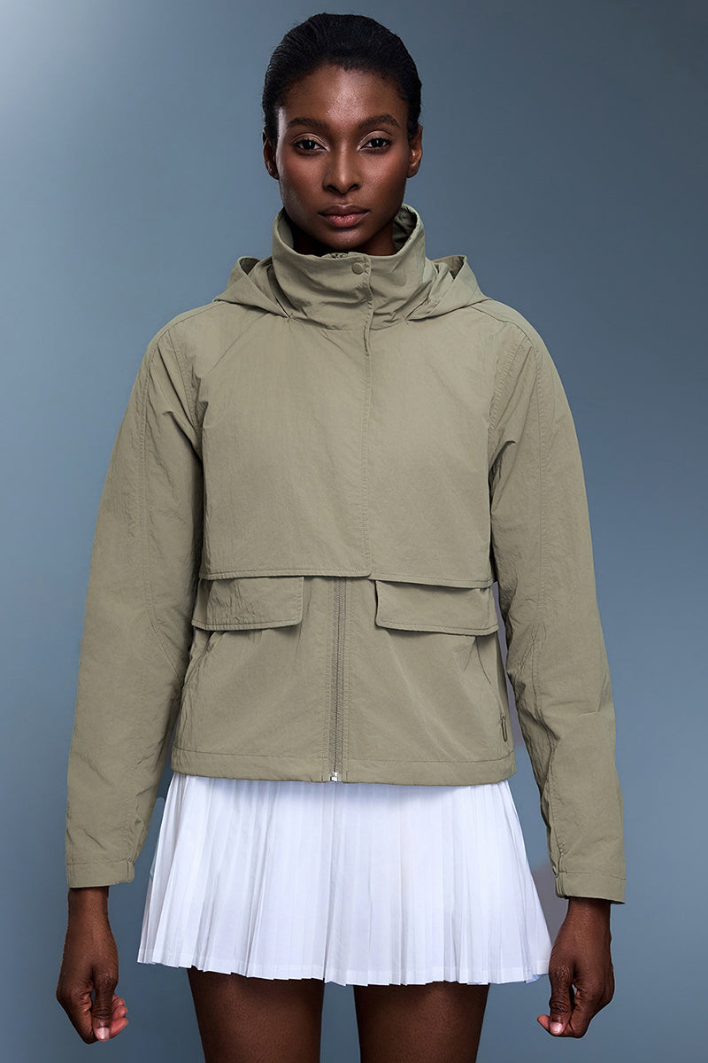 Women Waterproof Packable Outdoor Windbreaker Jacket