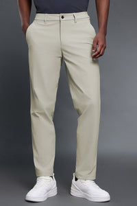 Men Comfortable Loose Straight Leg Business Casual Dress Pants