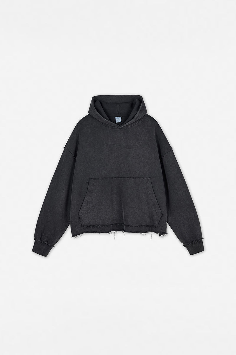 Unisex Boxy Towel-Knit Hoodie