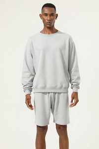 Men's Athletic Set:Round-neck Pullover And Shorts