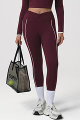 Women Color Block High-Waist Sport Leggings