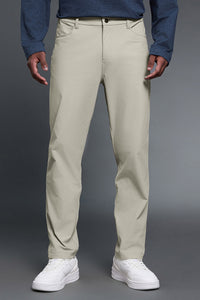 Men Comfortable Straight Leg Business Casual Dress Pants