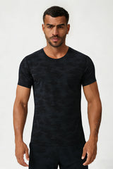 Men's Summer Cooling Lightweight Round Neck Sport T-shirt