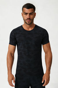 Men's Summer Cooling Lightweight Round Neck Sport T-shirt