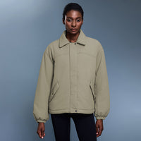 Women Lapel Casual Lightweight Waterproof Thermal Padded Jacket