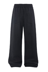 Unisex Loose Straight Leg Retro Street Pants: Mamba Cotton Blend Air Layer Design