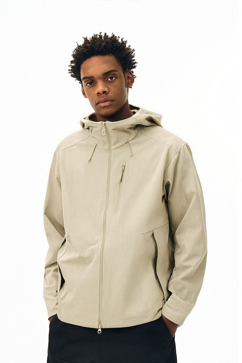 Men Seamless Hooded Urban Jacket