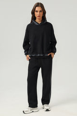 Unisex Vintage Fleece Washed Hoodie And Pants