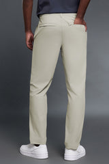 Men Comfortable Loose Straight Leg Business Casual Dress Pants