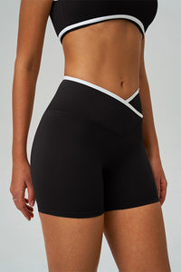Women Crisscross High-Waist Yoga Shorts