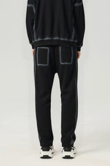 Unisex Retro Fleece Straight-Leg Sweatpants