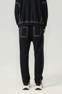 Unisex Retro Fleece Straight-Leg Sweatpants