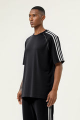 Men's Cotton Athletic Color-block Patchwork T-shirt