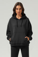 Unisex Boxy Towel-Knit Hoodie