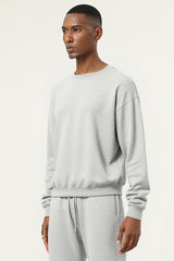 Men's Athletic Pure Color Round neck  Fleece Pullover