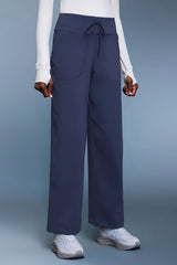 Women Loose Straight Leg Fleece-Lined Yoga Running Sweatpants