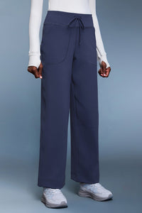 Women Loose Straight Leg Fleece-Lined Yoga Running Sweatpants