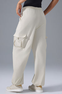 Women Relaxed-Fit Cargo Jogger Utility Workout Pants