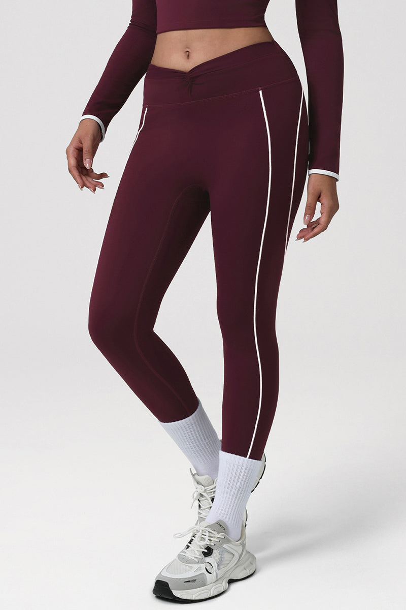 Women Color Block High-Waist Sport Leggings