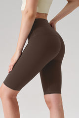 Women Naked-Feel High-Waist Sculpting Yoga Shorts