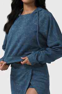 Women Printed Loose Hooded Long Sleeve Sport Hoodie