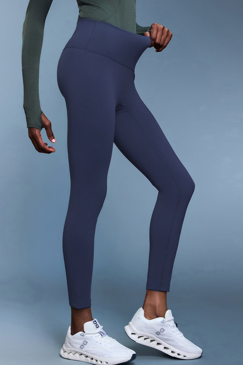 Women High-Waisted Fleece-Lined Tummy Control Cycling Yoga Leggings