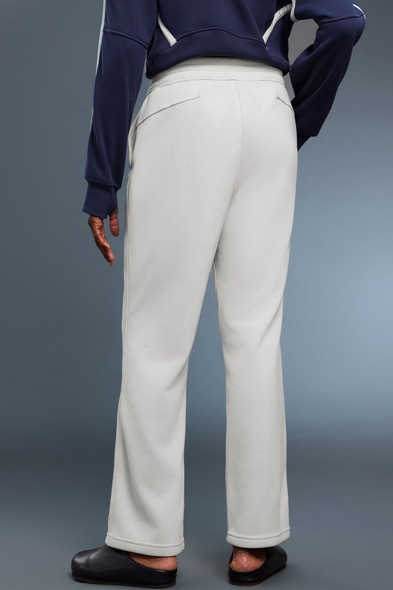 Women Loose Fleece-Lined Straight-Leg Comfortable Casual Workout Pants