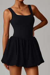 Women Built-in Shorts Pleated Tennis Dress