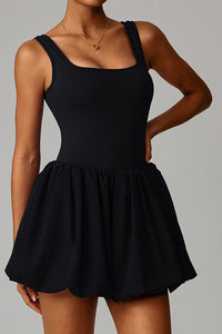 Women Built-in Shorts Pleated Tennis Dress