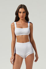 Women's Mint Textured Triangle Cup Bikini Set