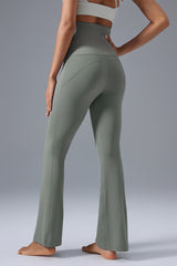 Women High-Waist Sculpting Flare-Leg Naked-Feel Yoga Leggings