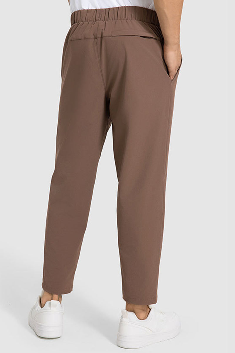 Men Lightweight Quick-Dry Straight Leg Casual Pants