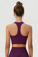 Women's DeepV-Neck Halter Racerback Sports Bra