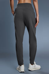 Women Breathable Convertible Hem Workout Jogger Pants