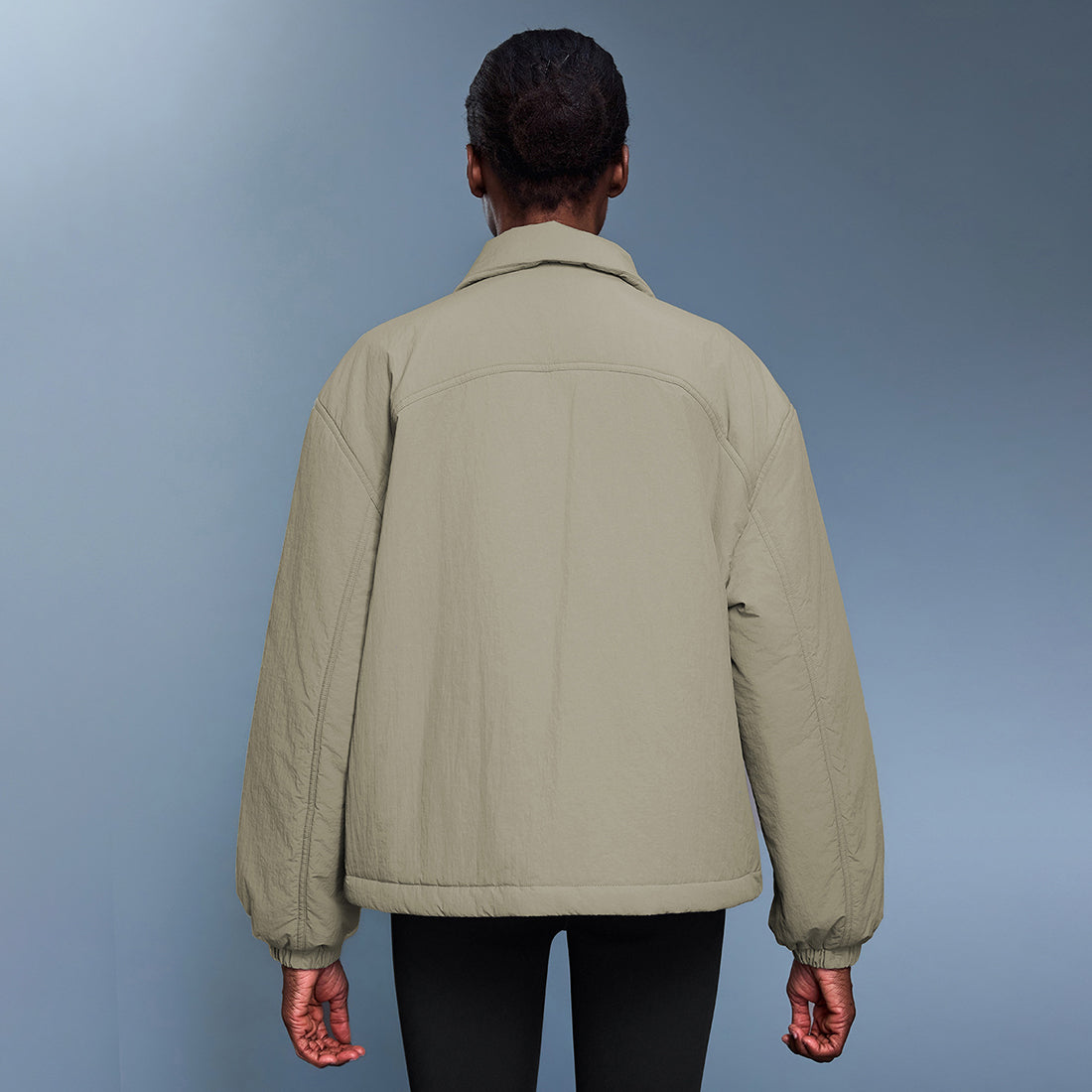 Women Lapel Casual Lightweight Waterproof Thermal Padded Jacket