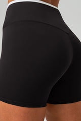 Women Crisscross High-Waist Yoga Shorts