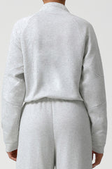 Women Thickened Half-Zip Adjustable-Hem Workout Hoodie