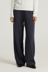 Women Relaxed Mid-Rise Wide-Leg Banana Pants - Lyocell Air Layer