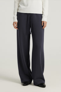 Women Relaxed Mid-Rise Wide-Leg Banana Pants - Lyocell Air Layer