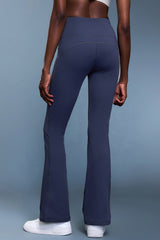 Women High-Waisted Flared Fleece-Lined Sculpting Yoga Leggings